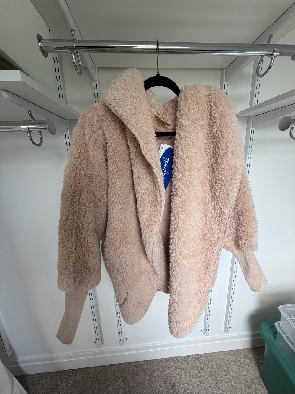 NWT Cozy Teddy Jacket in Soft Cream